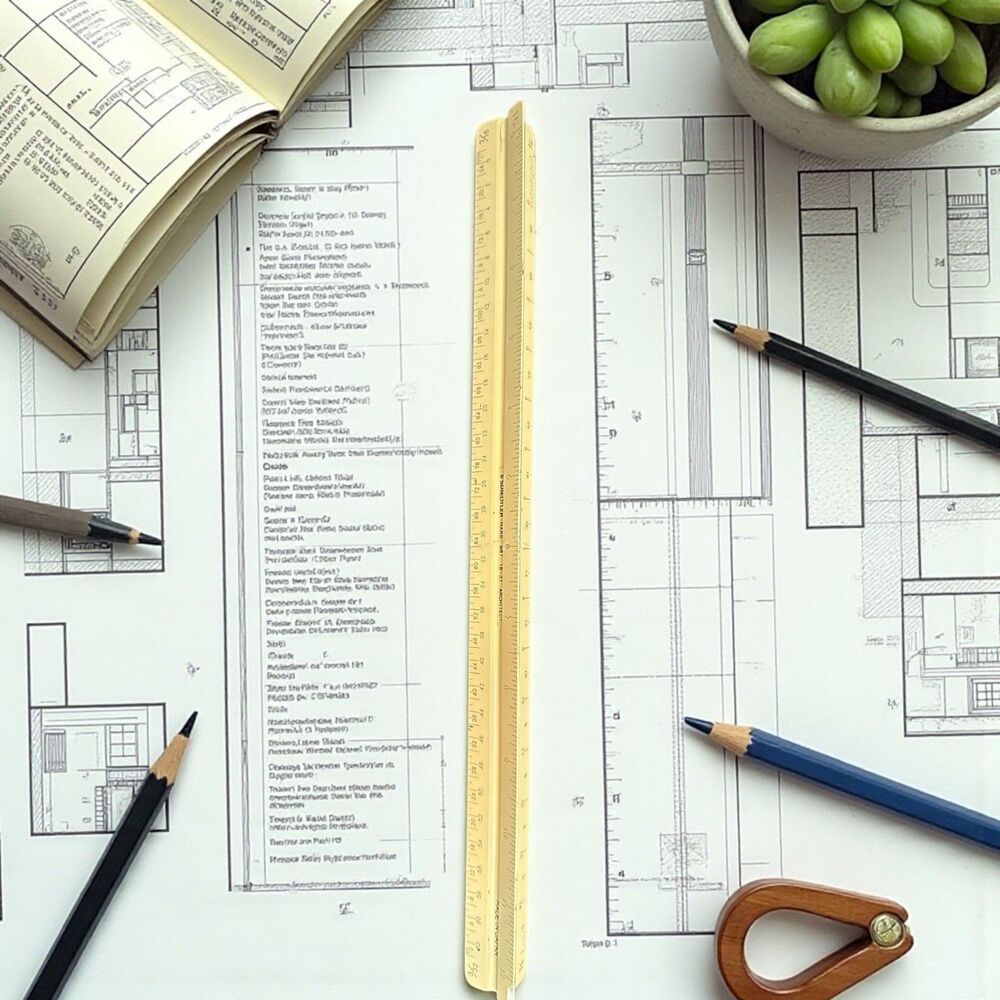 VTG HELIX DRAFTING RULER 3-SIDED